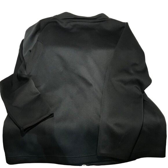 Reebok Jacket Men L Charcoal Full Zip Play Dry Pockets Polyester Lightweight - Picture 4 of 10